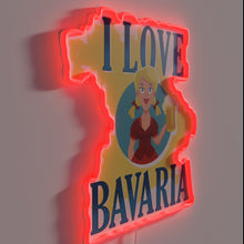 Load image into Gallery viewer, Bavarian Munich Beer Love Enthusiast Neon Sign with Colorful Glow