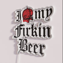 Load image into Gallery viewer, Neon Bar Decor, I Love My Friend Who Loves Beer Sign