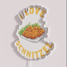 Load image into Gallery viewer, German-inspired RGB neon lighting decoration with love for Schnitzel sign