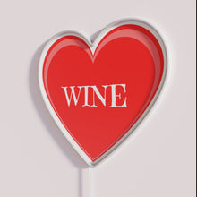 Load image into Gallery viewer, Eye-catching Wine Lover Red Heart Neon Sign for Home Decoration Room