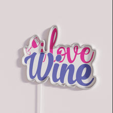 Load image into Gallery viewer, Colorful Neon Wine Sign for Home Bar Decor and Ambiance