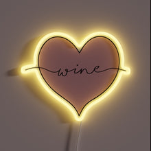 Load image into Gallery viewer, Illuminated neon bar decoration for oenophiles with a bold glow