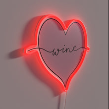 Load image into Gallery viewer, Neon Wine Sign Featuring Colorful Ombre Lighting Effects and Text