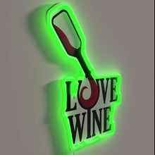 Load image into Gallery viewer, Vibrant Wine Lover's Delightful RGB Neon Sign Decor Accent Statement