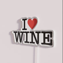 Load image into Gallery viewer, RGB Neon Illuminated Wine Lover Wall Decor Sign Home Bar Accent