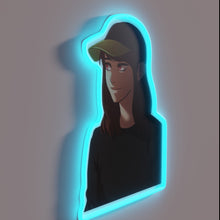 Load image into Gallery viewer, Customizable I Love Yoo Shin Ae Neon Sign in RGB Color