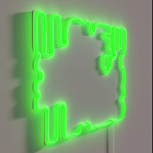Load image into Gallery viewer, RGB Neon Sign with Loving Trio and Jee's Funny Message