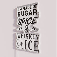 Load image into Gallery viewer, Colorful LED Wall Sign for Fans of Whiskey and Rock Music