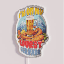 Load image into Gallery viewer, Authentic Octoberfest German-inspired Neon Sign with RGB Colorful Illumination Accents