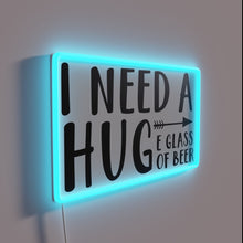 Load image into Gallery viewer, Signifying thirsty humor with vibrant neon beer craving decor
