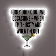 Load image into Gallery viewer, Whimsical phrase with humor and colorful RGB lighting effect