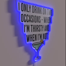 Load image into Gallery viewer, Amusing drinking humor quote for those who appreciate irony subtly.