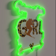 Load image into Gallery viewer, Sassy ski motto decor for the bold and adventurous female.