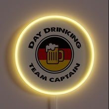 Load image into Gallery viewer, Team Captain's Neon Sign: Celebrate Day Drinking with Vibrant RGB Lighting