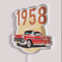 Load image into Gallery viewer, Retro Neon Decorative Sign for Classic 1958 Chevy Impala Enthusiasts Only