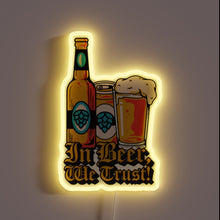 Load image into Gallery viewer, Neon Sign with Beer-Themed Design Featuring RGB Colorful Lighting Effect