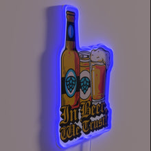 Load image into Gallery viewer, Neon Bar Sign with Colorful Beer-Themed Typography in Bold Script