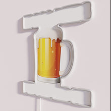 Load image into Gallery viewer, Neon bar decor with colorful humor dog beer lover sign