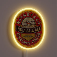 Load image into Gallery viewer, Vibrant RGB Neon Sign Featuring Iconic IPA Beer Label Design