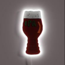 Load image into Gallery viewer, Vibrant RGB LED sign featuring an IPA craft beer logo