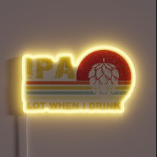 Load image into Gallery viewer, IPA Lovers Unite: Bright Neon Sign for Craft Beer Enthusiasts.