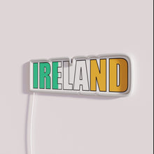 Load image into Gallery viewer, Irish Culture Neon Wall Decor Sign with Vibrant Green Rainbow Colors