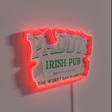 Load image into Gallery viewer, Vibrant Irish Pub Sign with Dynamic RGB Neon Lighting Glow