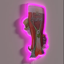 Load image into Gallery viewer, Vibrant Irish Snail in Neon RGB Glow Wall Decoration Lighting