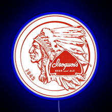 Load image into Gallery viewer, Iroquois Beer RGB neon sign blue