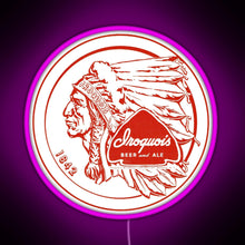 Load image into Gallery viewer, Iroquois Beer RGB neon sign  pink