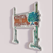 Load image into Gallery viewer, Vibrant RGB neon welcome sign for Isla Vista near UCSB