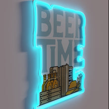 Load image into Gallery viewer, Welcome to Beer O'Clock: Vibrant RGB Neon Bar Sign