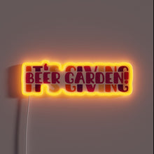 Load image into Gallery viewer, Add vibrant ambiance with this colorful beer garden neon sign