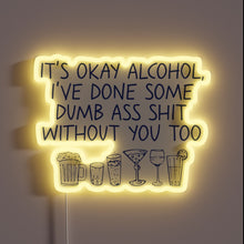 Load image into Gallery viewer, Alcohol is okay in moderation, as marked by this sign