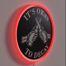 Load image into Gallery viewer, Accepting Impermanence with Vibrant Neon Glow in Your Space Always