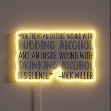 Load image into Gallery viewer, Quirky Nick Miller themed RGB neon light sign for fans