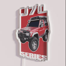 Load image into Gallery viewer, Vintage Automotive Neon Sign for 1970s J70 Series Toyota Land Cruiser Enthusiasts