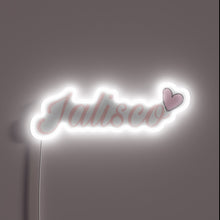 Load image into Gallery viewer, Eye-catching Jalisco state flag inspired RGB neon light display