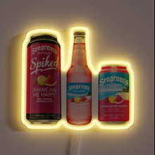 Load image into Gallery viewer, Vibrant Jamaican-themed RGB neon sign with colorful island-inspired decorative lighting.