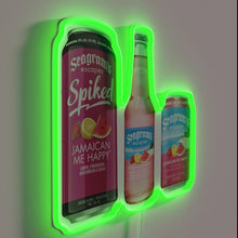 Load image into Gallery viewer, Vibrant colorful Jamaican me crazy happy mood enhancing neon sign decor