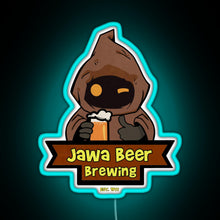 Load image into Gallery viewer, Jawa Beer Brewing Co RGB neon sign lightblue