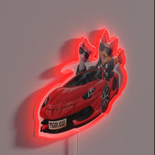 Load image into Gallery viewer, Vibrant cartoon style Jojo's Bizarre Adventure Lambo car neon decoration light