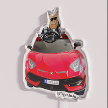 Load image into Gallery viewer, Neon Lambo car decor for music lovers with no drama vibe