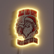 Load image into Gallery viewer, Holiday cheer in a glow with Santa's secret brew crew
