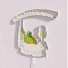 Load image into Gallery viewer, Neon pinot grigio wine lover bar decoration for home enthusiasts