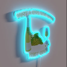 Load image into Gallery viewer, Colorful retro-inspired neon sign for wine lover's home decor.