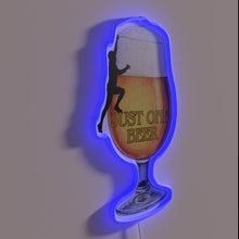 Load image into Gallery viewer, Fun bar decor with single beer glow accent lighting