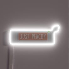 Load image into Gallery viewer, Vibrant peach-colored LED lightbox with programmable RGB illumination effects.