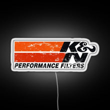 Load image into Gallery viewer, KandN muffler RGB neon sign white