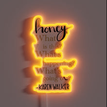 Load image into Gallery viewer, You Can't Handle the Truth" in bold RGB lighting.